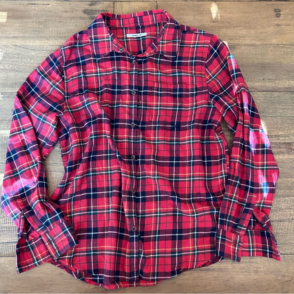Oneill button-up flannel shirt